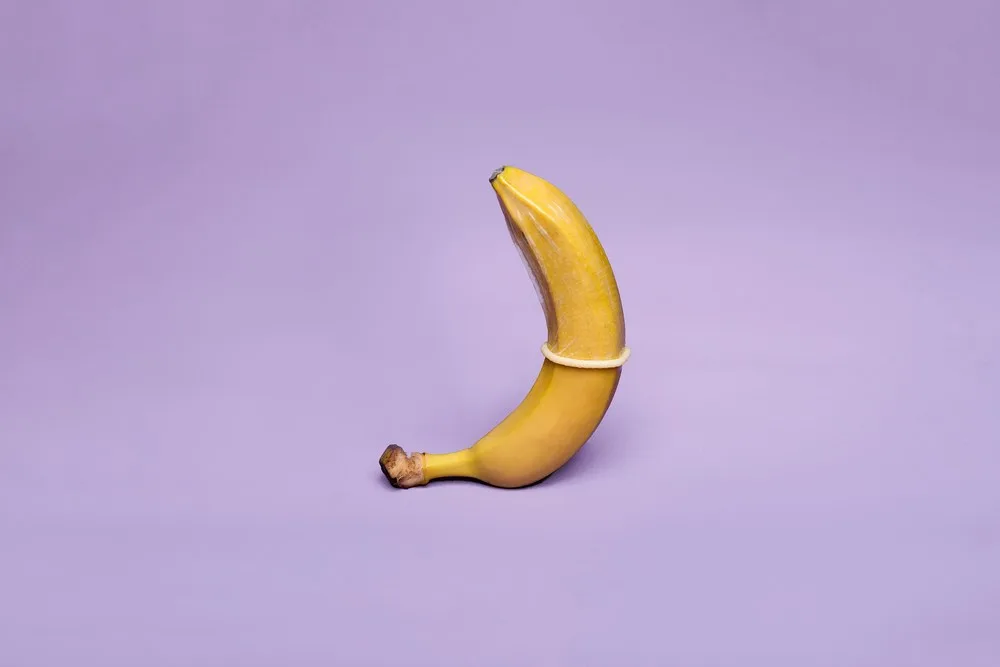 La banane symbole d'une belle érection